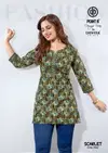Scarlet Vol 7 By Deeptex Fancy Poplin Cotton Short Kurti Wholsalers In Surat

